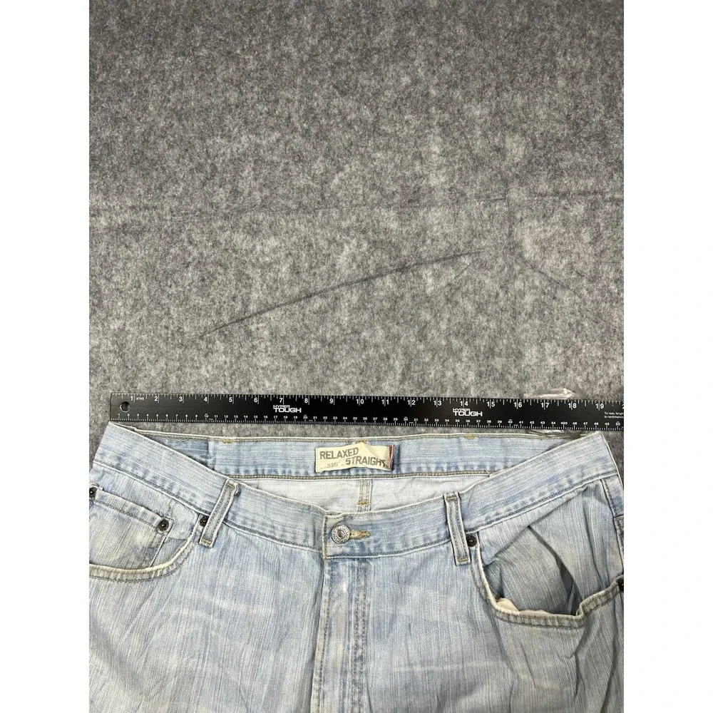 Levis 559 Jeans Mens Relaxed Fit Straight Leg Light Wash Denim Casual Size 40x32